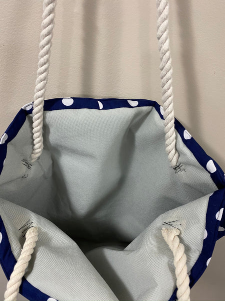 HandBags: Hold All Tote- Classic Blue