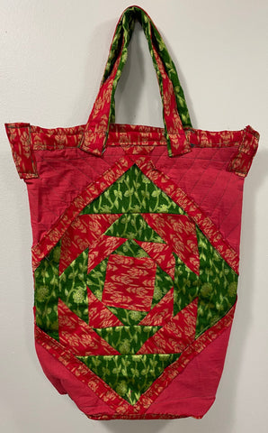 HandBags: Ethnic Red Shopping Bag