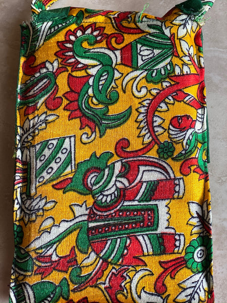 HandBags: Madhubani Phone Case - Green